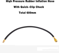 SEAPENG Durable Rubber Tire Pressure Monitor-High Quality Flexible Air Hose for Tire Repair Tools (Black 1 Year Warranty)