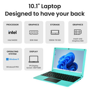 Mini-<span class=keywords><strong>ordinateur</strong></span> portable 10,1 pouces Intel Celeron N4000 8 Go de RAM 128 Go SSD Windows 11 Famille avec écran IPS – Idéal pour les étudiants - Product Image 3