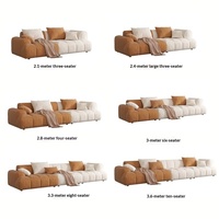 Canapé d'angle en tissu technique moderne et simple, couleur crème, avec chaise longue, idéal pour petits salons, multifonctionnel
