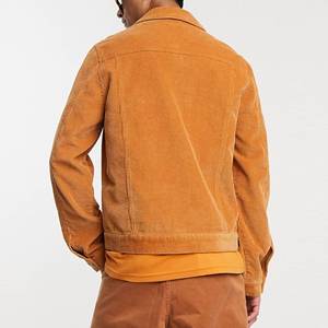 <strong>Mens</strong> Casual Fashion <strong>Cord</strong> Western <strong>Jacket</strong> Regular Fit Plain Corduroy <strong>Jacket</strong> in Mustard - Product Image 2