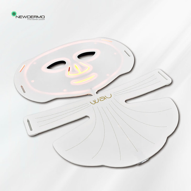 Soft Portable Led Facial Face Mask for Face and Neck 4 Colors 450 630 850nm Red Light Photon Therapy Skin Care Face Mask