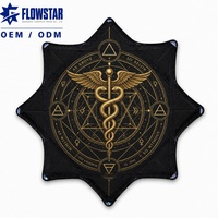 Street Fair Flow Star Spinning Cloth Basic Digital Print 24 Inch Market Event Raver Handkerchief Wholesale