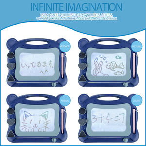 لوحة رسم مغناطيسية للأطفال قالب رسم رسومات كرتونية زرقاء لوحة رسم للرضع تعلم الأولاد البنات هدية معتمدة من CPC - Product Image 3