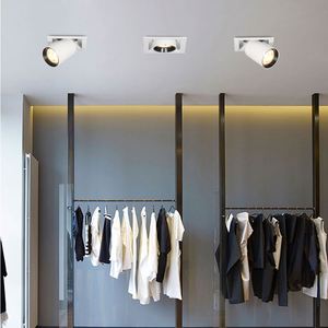 Foco Led moderno para pasillo, cabezal móvil de techo, montaje empotrado, color negro, a buen precio - Product Image 4