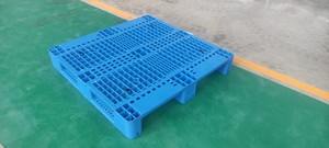 Palettes en plastique HDPE 1200*1000*165mm Palettes en acier Palettes à trois canaux à face unique en plastique pour la logistique d'entrepôt 4 voies - Product Image 3