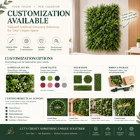 Décoration de jardin, buis artificiel, décoration de jardin vertical, verdure artificielle suspendue en plastique, panneaux muraux en herbe artificielle, plante