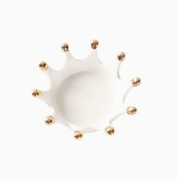 Plateau de rangement 10.4X10.4X3.3CM coeur céramique porcelaine bibelot boîte à vaisselle couronne porte-anneau boîte à bijoux plateau à vaisselle