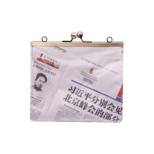 Nuova borsa a tracolla da donna con Clip di tendenza per il vecchio giornale riciclare borsa a tracolla per uso quotidiano - Product Image 3
