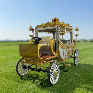 Calèche royale électrique de Noël de luxe européenne pour la visite de sites panoramiques en extérieur - Product Image 1