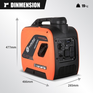 Nuevas Llegadas: Generador Inverter Silencioso de 4 Tiempos, 7/10 Horas de Autonomía, Pequeño, Doméstico, 230/120/240V, 1.8/2KW, Portátil, de Gasolina, para Exteriores - Product Image 3