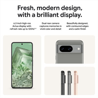 GSM-FIX Pixel 8 5G Pixel8 6.2" OLED 8 Go de RAM 128/256 Go de ROM NFC Octa Core Tensor G3 Téléphone portable Android d'origine