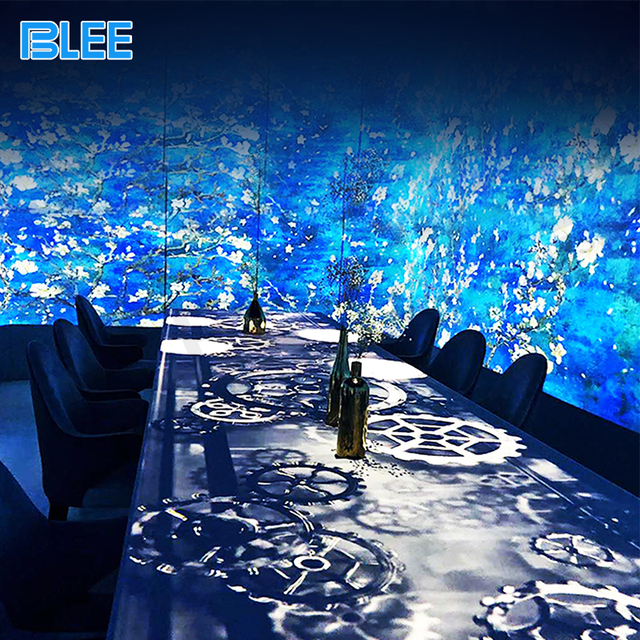 Multi Sensory Holographic Projection 360 Degree Interactive Projector Amazing Magic Painting Interactive Wall Projection