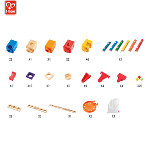 Construcción Musical para niños, alta calidad, madera, mármol, correr, bloques, ciudad, bola libre - Product Image 3