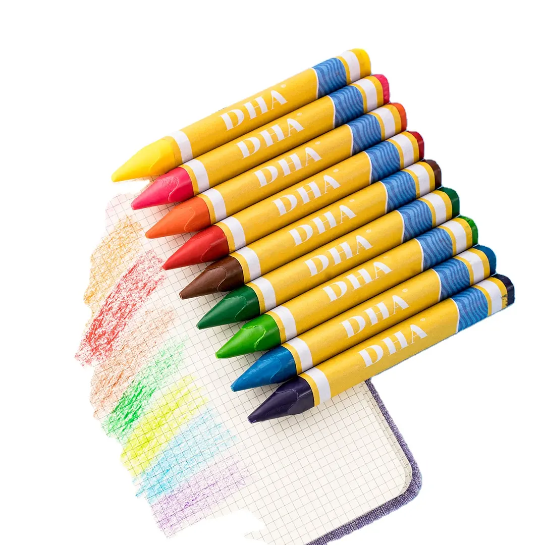 ดินสอสีพาสเทล12สี,น้ำมันแท่งสีพาสเทลปากกาศิลปะดินสอวาดขี้ผึ้งปากกากราฟฟิตี้สำหรับโรงเรียนเครื่องเขียนสำหรับเด็ก