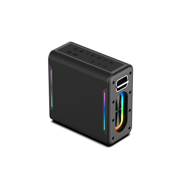 KENUO Portable Party 25W High Power Kalaoke Speaker RGB Colorful Light Wireless Subwoofer Boombox