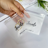 Bolsa de PVC con Cierre Hermético Personalizada de Alta Calidad para Empaque de Aretes Pequeños, Bolsa de Plástico Esmerilado con Cierre y Logotipo Impreso para Joyería