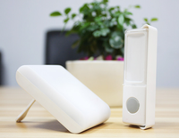 Sonnette lumineuse 3d sans fil avec flash, vibration de réveil
