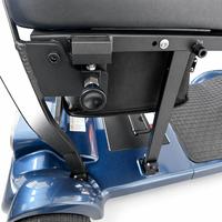 Scooter électrique à 4 roues, portable, léger, 19 kg, moteur 270 W, batterie au lithium 24 V, autonomie 30 km, capacité 120 kg, pour personnes âgées