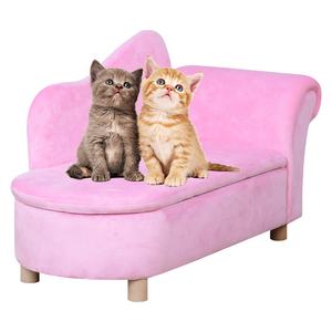 Luxus Neuheit Design Aufbewahrung klappe Haustier Sofa Hunde bett Katze Liegestuhl bequeme und langlebige Großhandels preis Haustier möbel - Product Image 1