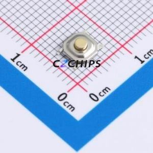 TS011-TBW1FH2.0 Tactile Switch SMD-4P,5.1x5.1mm Switch Single Pole Single Throw Round Button 2.5N Vertical Mount - Product Image 1