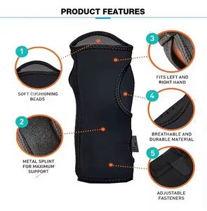 Férula Metálica Ajustable para Muñeca, Soporte Ortopédico Deportivo con Compresión para el Túnel Carpiano - Product Image 4
