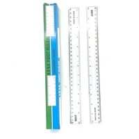 Échantillon Gratuit Disponible – Nouvelle Règle Droite en Plastique Transparent de Haute Qualité, Épaisseur 0,1 cm, Certifiée Sécurité, 30 cm, pour Enfants Scolaires