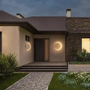 Lámpara de pared LED moderna IP65 impermeable de aluminio para exteriores, Villa, terraza, jardín, farola, porche, lámparas <span class=keywords><strong>residenciales</strong></span> comerciales - Product Image 5