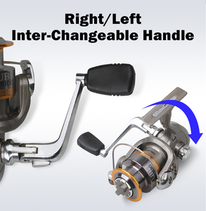 Carrete de Pesca Giratorio de Alta Resistencia con Manivela O/T, 5000, de Aluminio, 4+1BB, Relación 4.9:1, Piñón de Latón, Alto Torque, Precio de Fábrica, para Pesca de Striper - Product Image 6