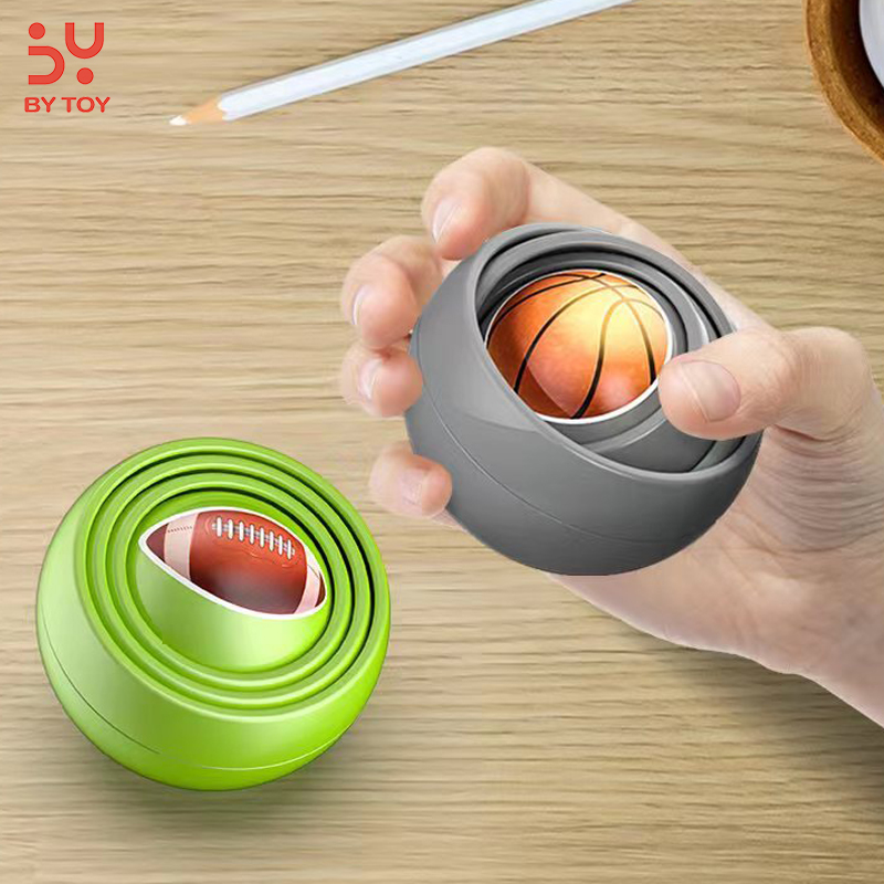 3D снижение давления на кончик пальца снятие стресса Упражнение на палец спиннинг Топ раскрывающийся гироскоп Спиннер Гироскоп Шар EDC игрушки