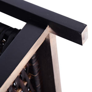 Table de chevet en bois massif de style européen moderne à 3 niveaux DB avec 2 paniers et 1 tiroir pour le stockage d'appartement ou d'hôpital - Product Image 3