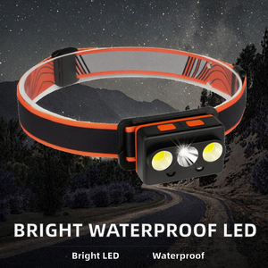 Lampe frontale LED WOSEN super lumineuse, étanche IP55, noire, rechargeable par USB, induction COB XPE, lithium-ion, 12h d'éclairage, utilisation en cas d'urgence - Product Image 2