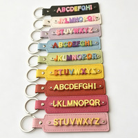 Vorrätige Großhandels-DIY-Schlüsselanhänger aus Leder und Metall für individuelle Gestaltung, modische Anhänger, Namensschilder, Charms und Accessoires