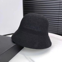Sombrero de Paja de Rafia de Alta Calidad ALLCH, Sombrero de Sol de Lujo para Mujer, Estilo Cloche
