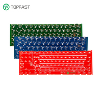 Design Your Own Hotswap Hotswappable Type C Fr4 Wireless DIY 60 Percent RGBW Qmk Via RGB ISO ANSI Gaming Keyboard PCB 60%