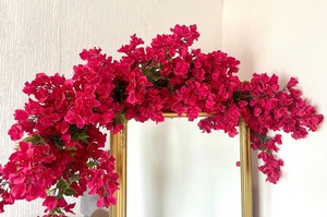 Venta al por mayor de tallo largo buganvillas plantas seda color artificial buganvillas de seda floral buganvillas para pared de flores - Product Image 5