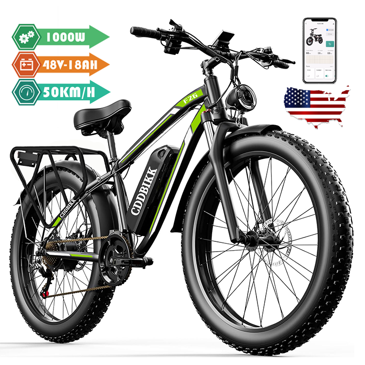 GOGOBEST Vélo électrique GF600 VTT Vélo électrique adulte, Fat Bike électrique 26 , Shimano 21