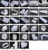 Matériaux de construction pour toitures de villas, gouttières en plastique PVC, système de collecte des eaux de pluie, gouttière pour l'Afrique