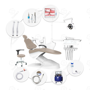 Chaise de traitement dentaire électrique ergonomique professionnelle capteur de LED lumière coussin en cuir PU équipement médical pour clinique hospitalière - Product Image 2