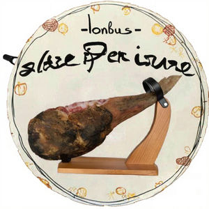 Porte-<span class=keywords><strong>jambon</strong></span> écologique à un seul niveau, sur pieds en bois, personnalisé, de la marque JUNJI Kitchenware, pour <span class=keywords><strong>charcuterie</strong></span> et viande séchée. - Product Image 3