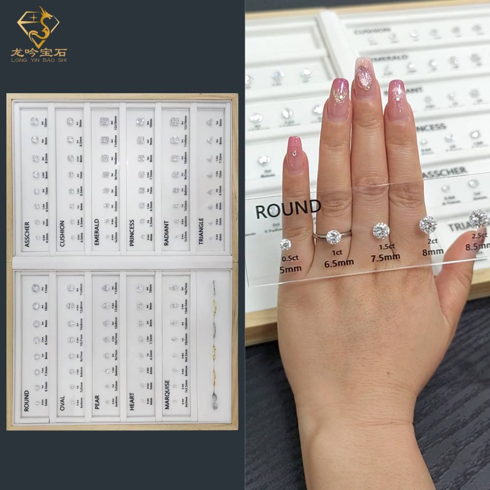 Round Diamond Size Chart Carat Weight Meaning Diamond Diameter