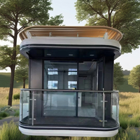 Grande maison mobile préfabriquée en conteneur pour camping-car, caravane de voyage, caravane, villa de couchage, application