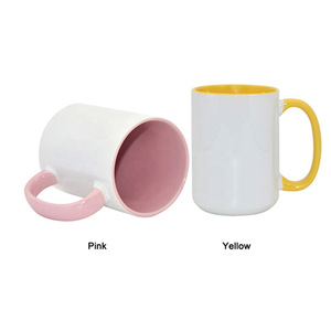 <span class=keywords><strong>Mug</strong></span> à sublimation de 15 oz, blanc, en céramique, avec revêtement pour sublimation, <span class=keywords><strong>mug</strong></span> DIY, impression par sublimation - Product Image 3