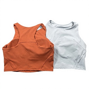 Women's Adult Racer Back <b>Built</b>-<b>in</b> <b>Bra</b> Quick Dry Workout Fitness Running Back <b>Vest</b> Tank <b>Top</b> <b>with</b> <b>Bra</b> Padding - Product Image 4