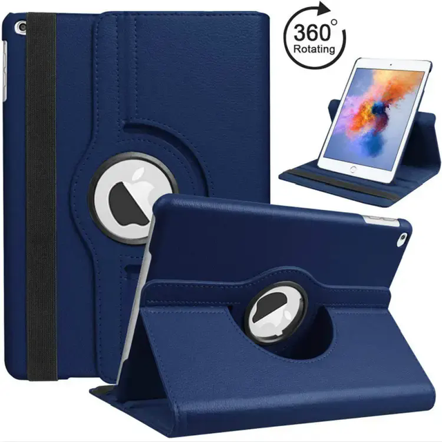 360 Degree Rotation Auto Sleep Cover Case for iPad 7/8 10.2 Inch Pro 10.5 /2 3 4 /Air 1 2 3 /9.7 2017/2018 Leather Stand Cover