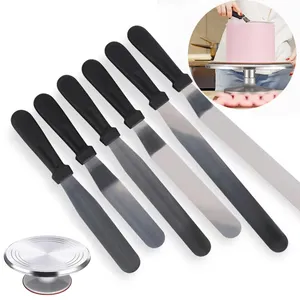 15pcs 12 inch Hợp kim nhôm xoay bánh bàn xoay đứng Baking bánh trang trí Kit