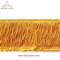 Vente en gros de garnitures de couture en polyester de 10cm de long tissu à franges en rayonne de coton jute pour rideaux Textiles de maison Vêtements décoratifs