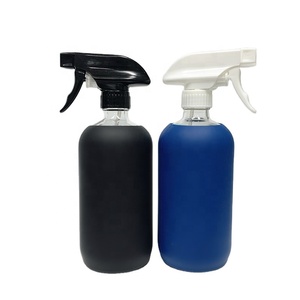 Bouteille en verre <span class=keywords><strong>de</strong></span> pulvérisation 16oz, avec marques à étiquette, pulvérisateur blanc et housse <span class=keywords><strong>de</strong></span> protection <span class=keywords><strong>de</strong></span> manchon en silicone - Product Image 6