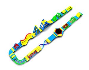 <span class=keywords><strong>Happy</strong></span> Equipment Toboggan de parc aquatique mobile gonflable Grand support d'obstacle extérieur Piscine Quai flottant - Product Image 3