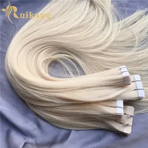 Groothandel Top Kwaliteit Europese Premium Naadloze 100% Virgin Hair Extensions Onzichtbare Remy Cuticula Tape Human Hair Extensions