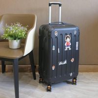 Valise à roulettes multifonctionnelle et durable en néoprène pour étudiants, roues silencieuses universelles, poignée télescopique